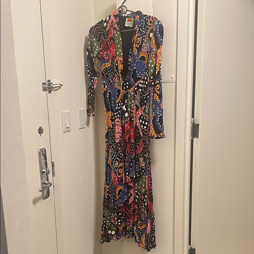 FARM Rio Multicolor Long Sleeve Dress